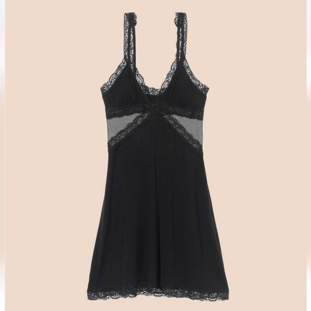 NWT Adore Me Black Primrose Nightgown - Picture 4 of 5